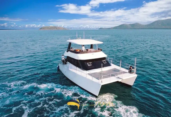Full Day Slider Yacht Power Catamaran 48ft Coral+Sunset