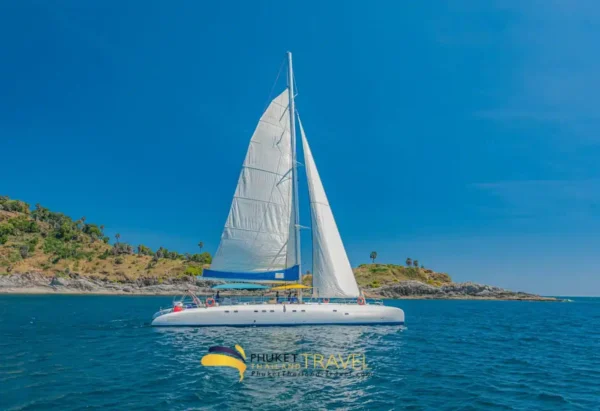 Full Day Party Yacht Sailing Catamaran 75ft Coral+Maiton or Racha